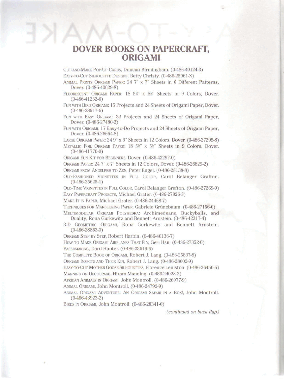 Easy-To-Make Pop-Ups (Dover) (LQ).pdf,第2页预览
