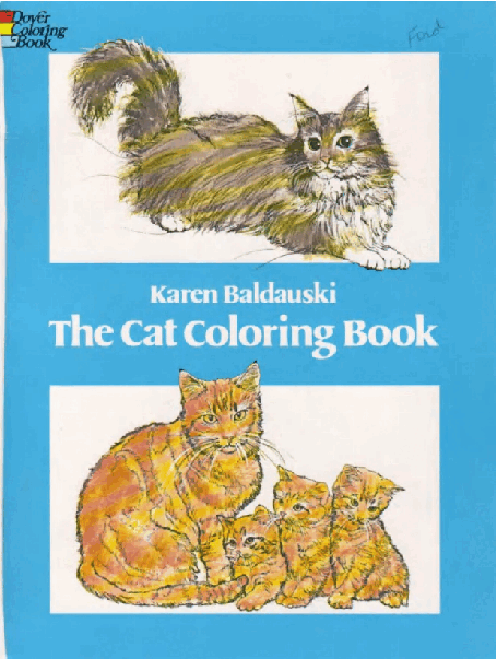 Dover Coloring Book - The Cat Coloring Book (LQ).pdf,第1页预览