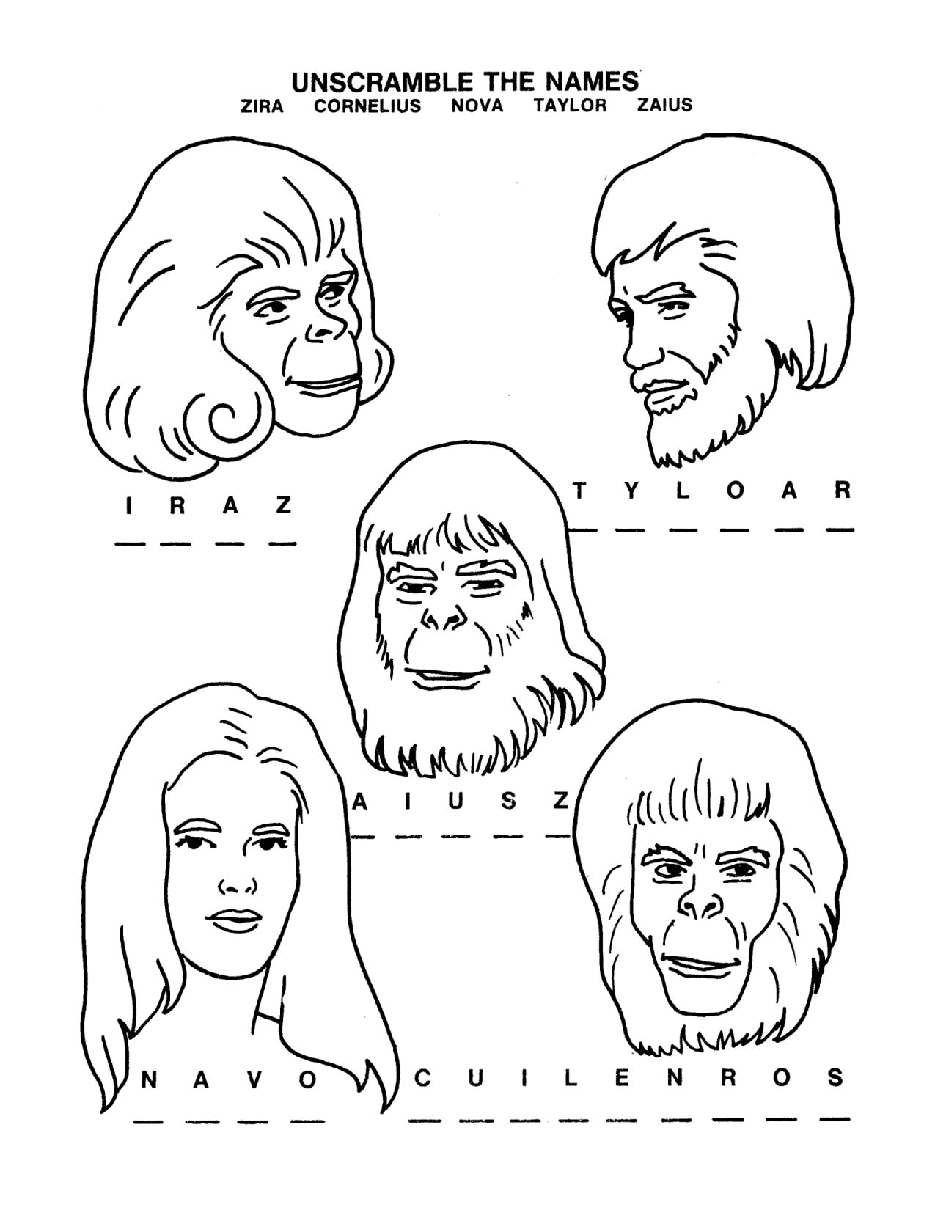 Planet Of The Apes Coloring Book - c3031.pdf，第3页预览