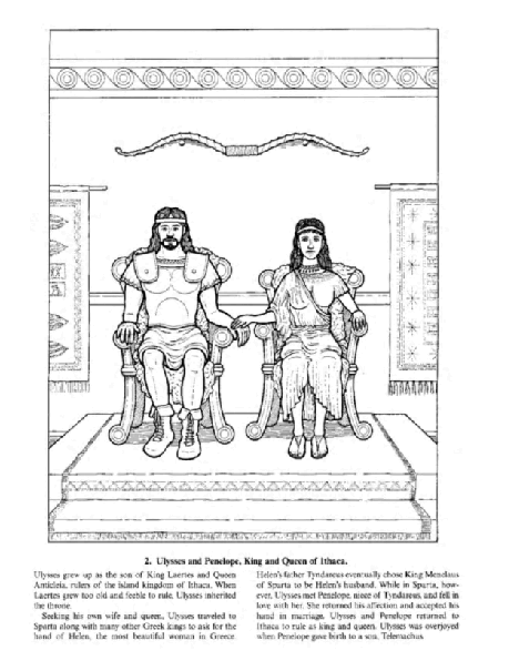 Dover Coloring Book - The Adventures of Ulysses (LQ).pdf,第3页预览