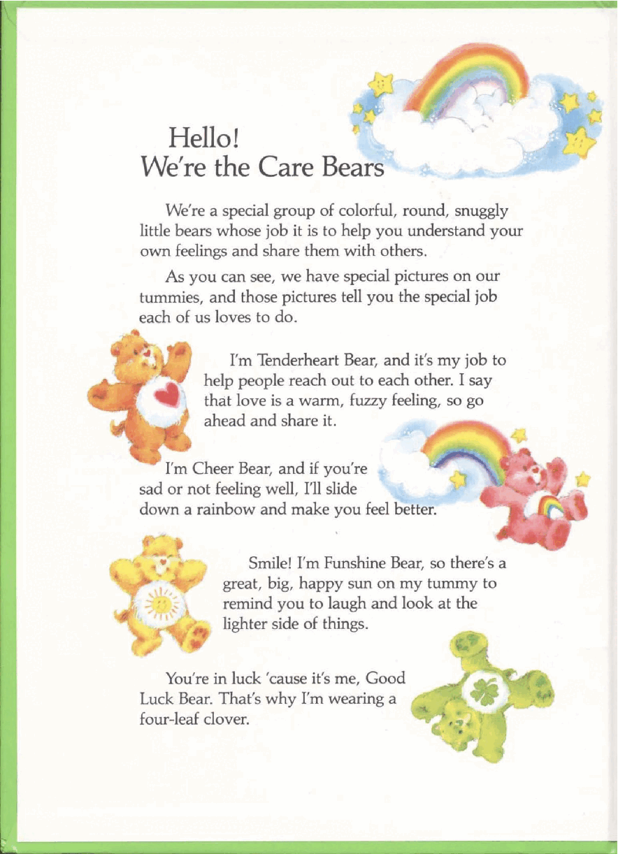 A Tale From the Care Bears - Ben's New Buddy (1984) (Tinkerhelly).pdf,第2页预览
