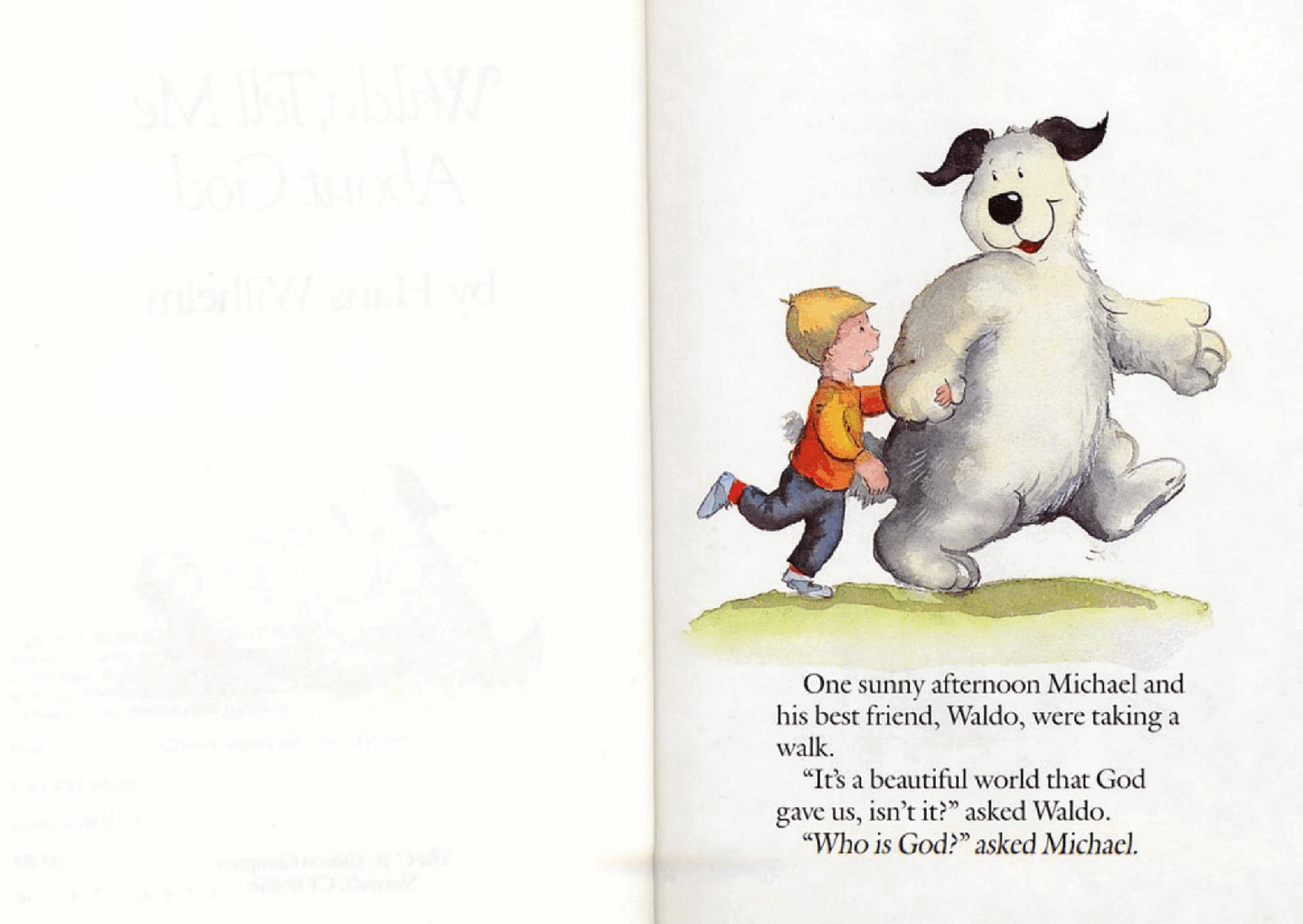 Waldo, Tell Me About God by Hans Wilhelm (childrensbooksforever).pdf,第3页预览