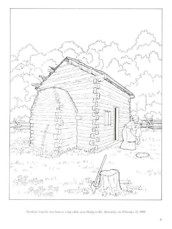 Dover Coloring Book - Abraham Lincoln Coloring Book (LQ).pdf,第4页预览
