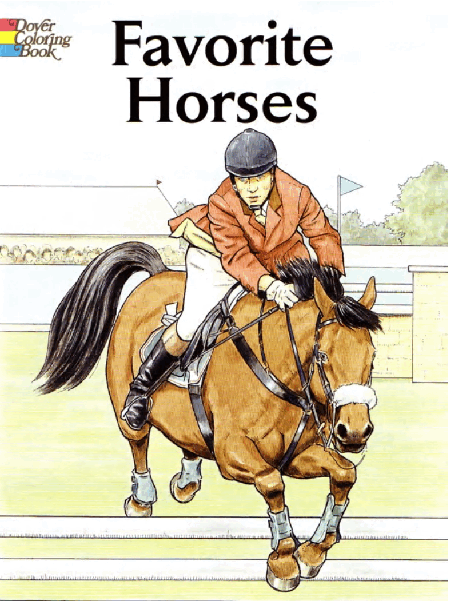 Dover Coloring Book - Favorite Horses (2005) (LQ).pdf,第1页预览