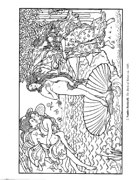 Art Masterpieces to Color (2004.Dover).pdf,第4页预览