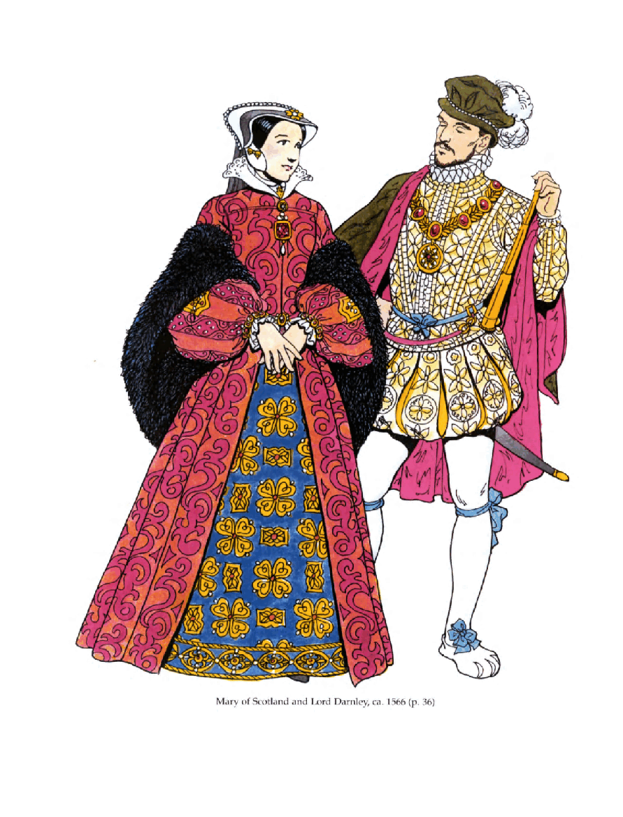 Dover Coloring Book - Tudor and Elizabethan Fashions (2000).pdf,第2页预览