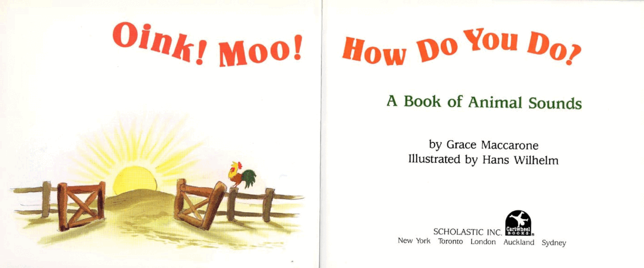 Oink! Moo! How Do You Do by Hans Wilhelm (Scholastic) (childrensbooksforever).pdf,第2页预览