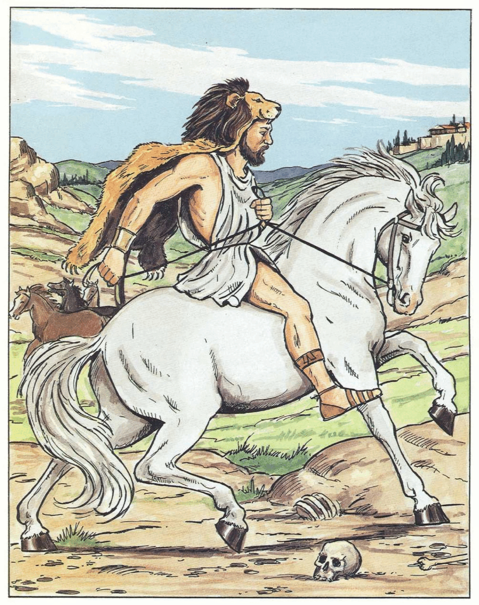 Dover Coloring Book - Adventures of Hercules Coloring Book.pdf,第2页预览