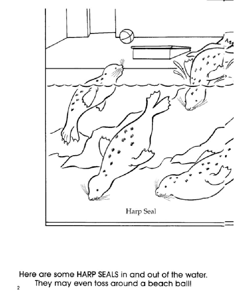 Dover Coloring Book - At the Aquarium.pdf，第3页预览