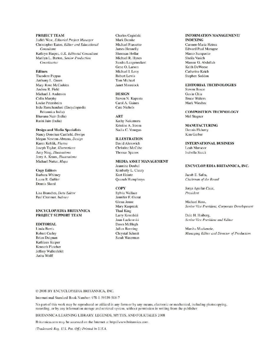 Britannica Learning Library 007 - Legends, Myths and Folktales.pdf,第3页预览