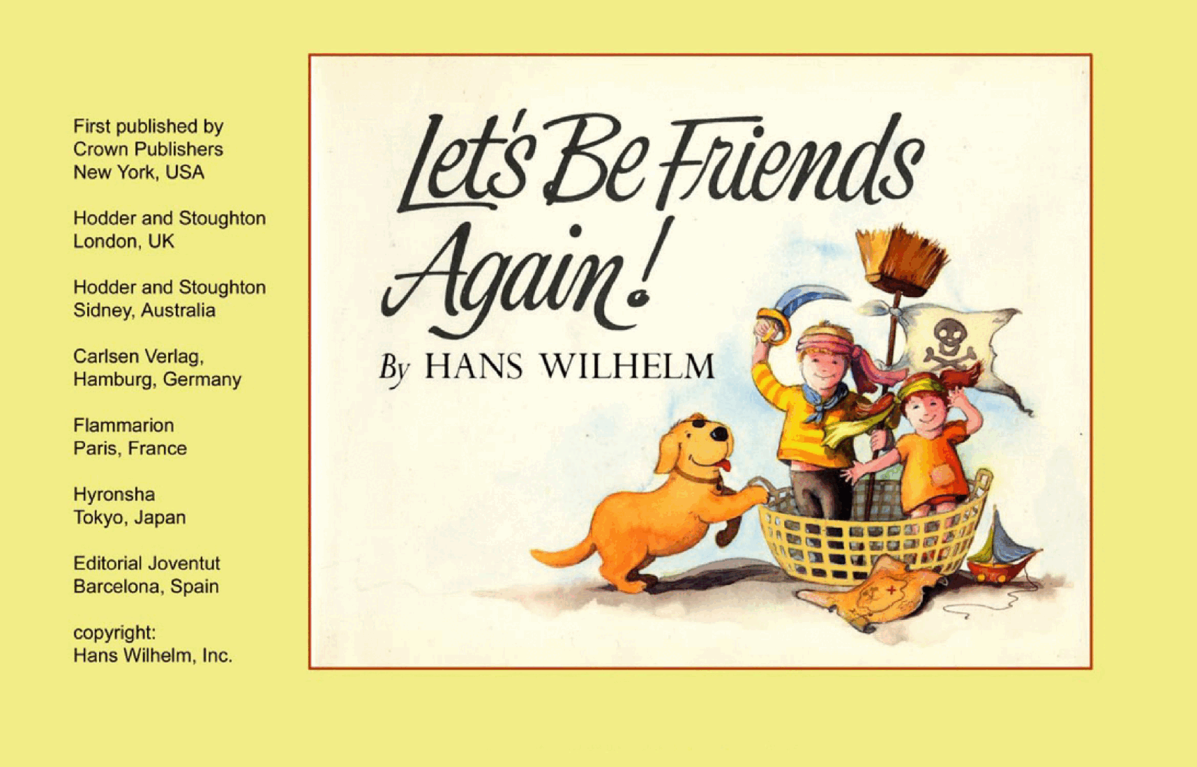 Let's Be Friends Again! by Hans Wilhelm (childrensbooksforever).pdf,第1页预览