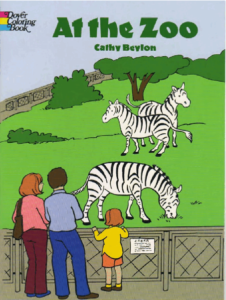 Dover Coloring Book - At the Zoo.pdf,第1页预览