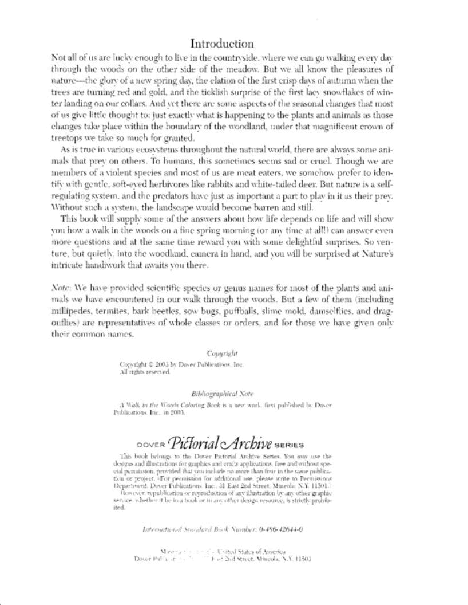 Dover Coloring Book - A Walk In The Woods (2003) (LQ).pdf,第4页预览