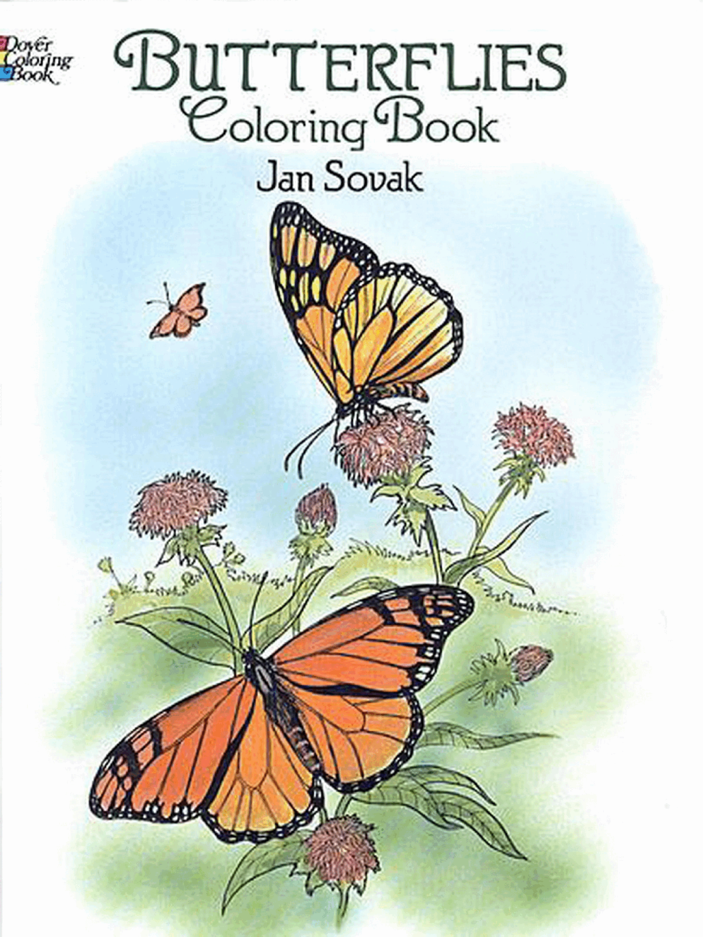 Dover Coloring Book - Butterflies Coloring Book (1992) (LQ).pdf,第1页预览