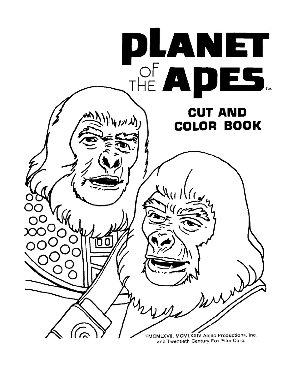 Planet Of The Apes Coloring Book - c2434.pdf,第2页预览