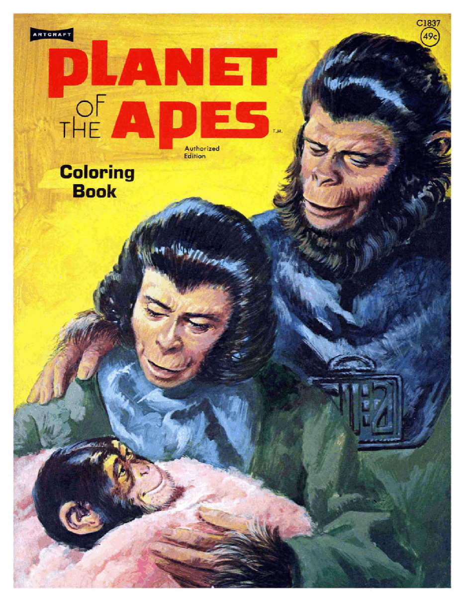 Planet Of The Apes Coloring Book - c1837.pdf，第1页预览