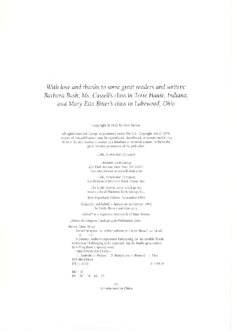 Arthur的An Arthur advanture系列Part 3—Arthur_babysits.pdf,第4页预览