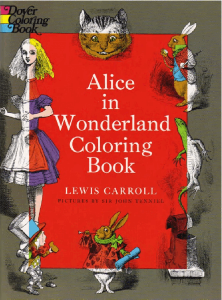 Dover Coloring Book - Alice in Wonderland Coloring Book (LQ).pdf，第1页预览