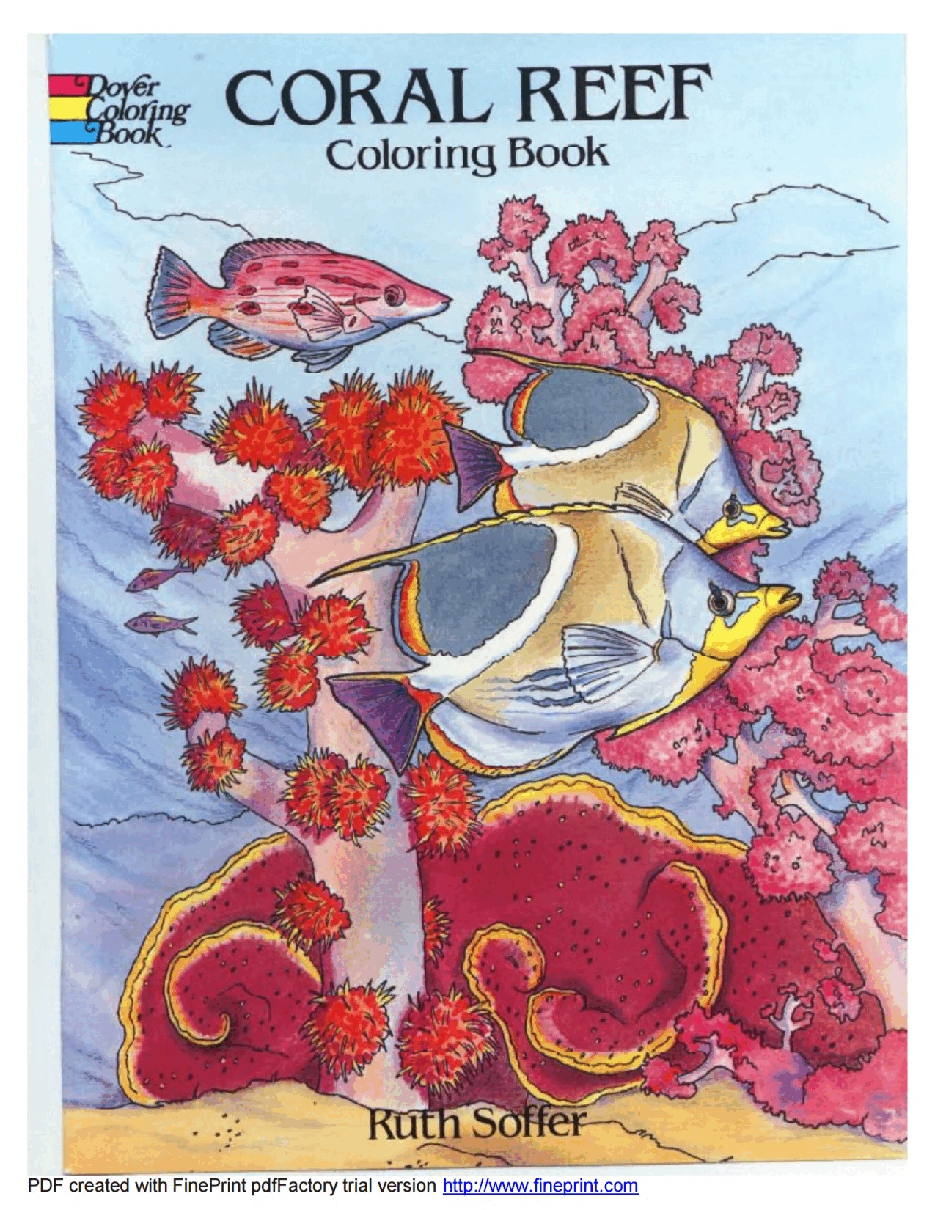 Dover Coloring Book - Coral Reef Coloring Book (1995) (LQ).pdf,第1页预览