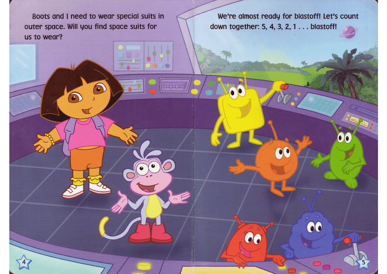 Dora's Outer Space Adventure (2004.Simon Spotlight-Nick Jr.) (Brainiac).pdf,第3页预览