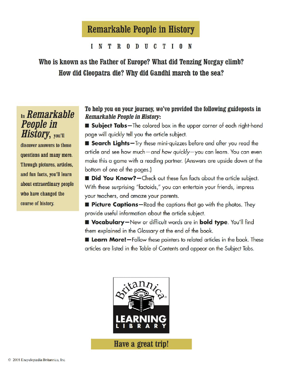 Britannica Learning Library 009 - Remarkable People in History.pdf,第4页预览