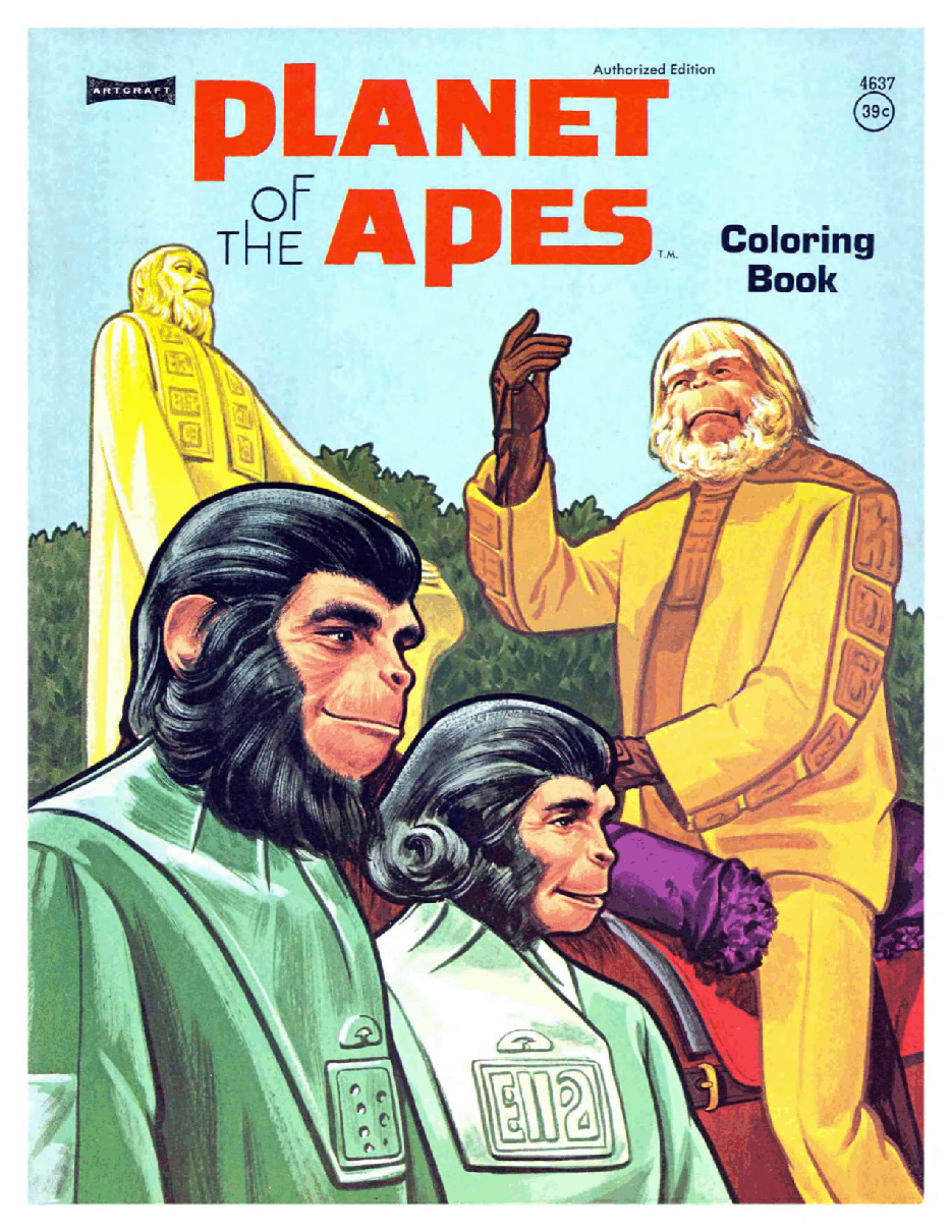 Planet Of The Apes Coloring Book - c4637.pdf，第1页预览