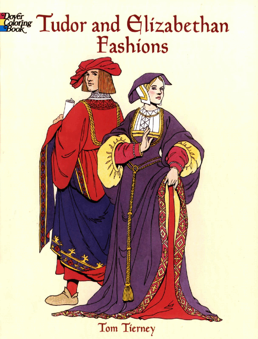 Dover Coloring Book - Tudor and Elizabethan Fashions (2000).pdf,第1页预览