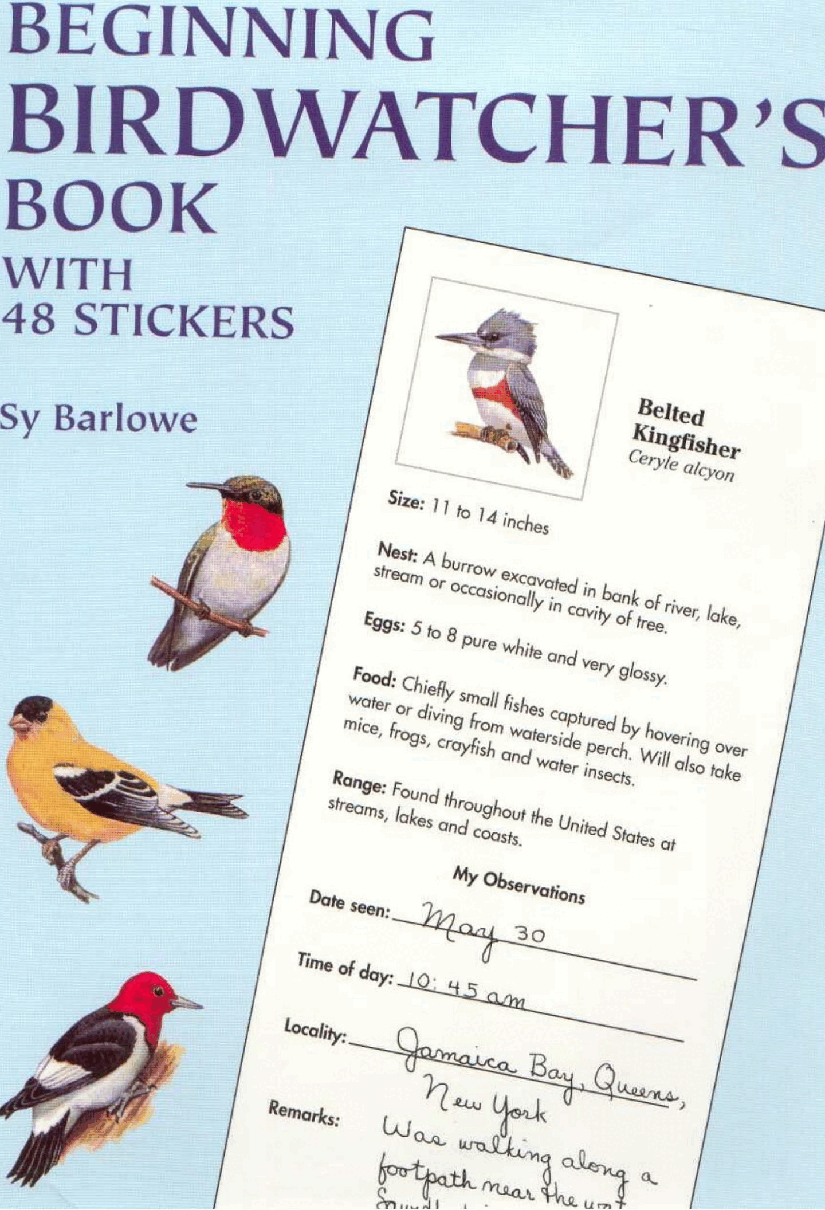 Beginning Birdwatcher's Book With 48 Stickers (Dover).pdf,第1页预览