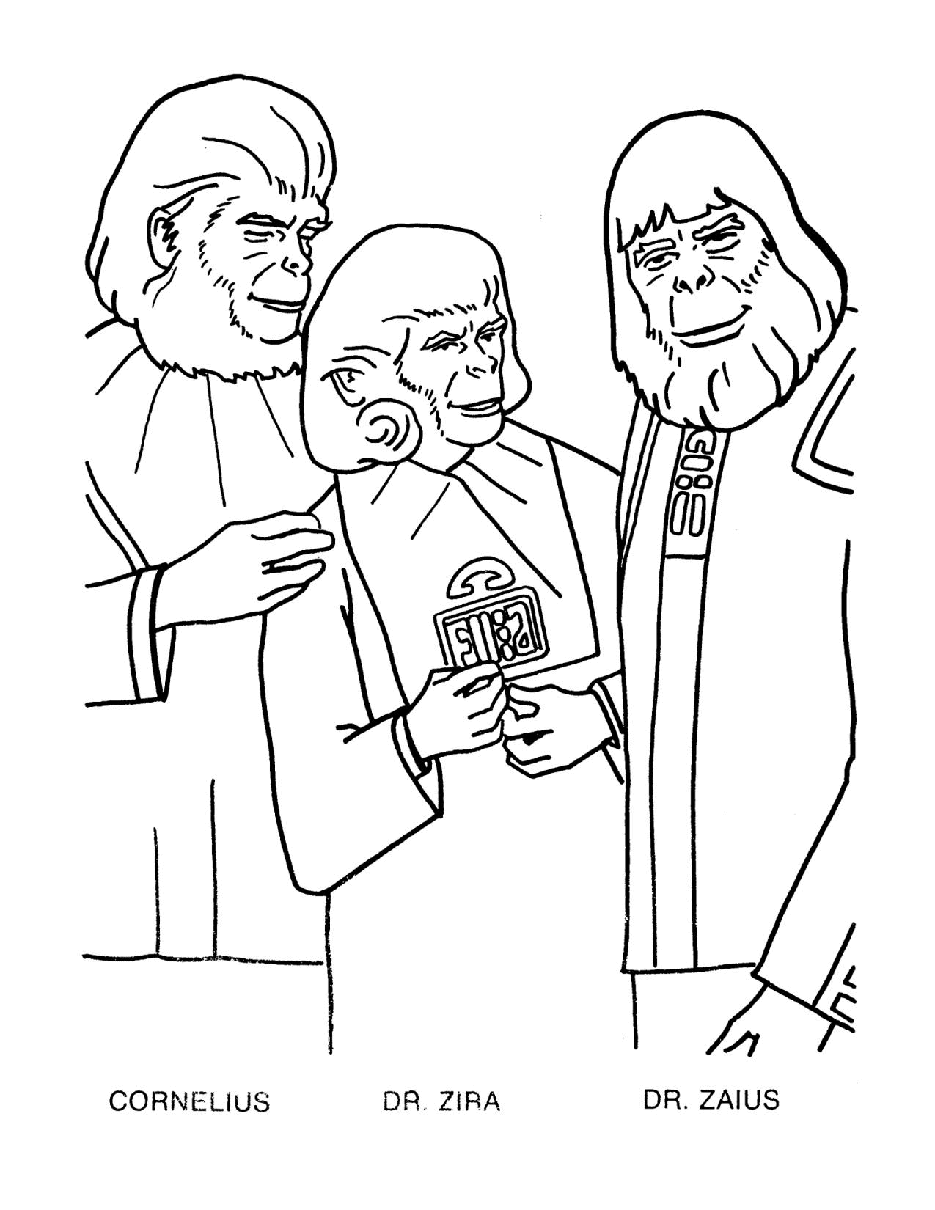 Planet Of The Apes Coloring Book - c1837.pdf，第4页预览