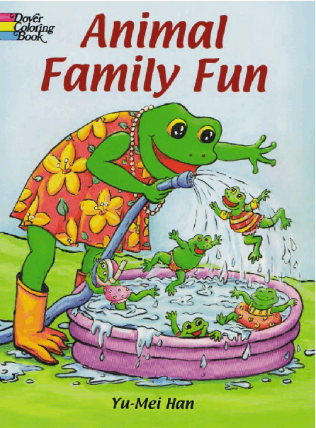 Dover Coloring Book - Animal Family Fun.pdf，第1页预览