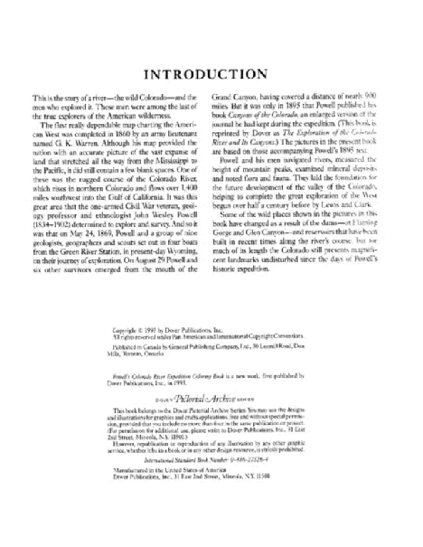 Dover Coloring Book - Powell's Colorado River Expedition Coloring Book (1993) (LQ).pdf,第2页预览