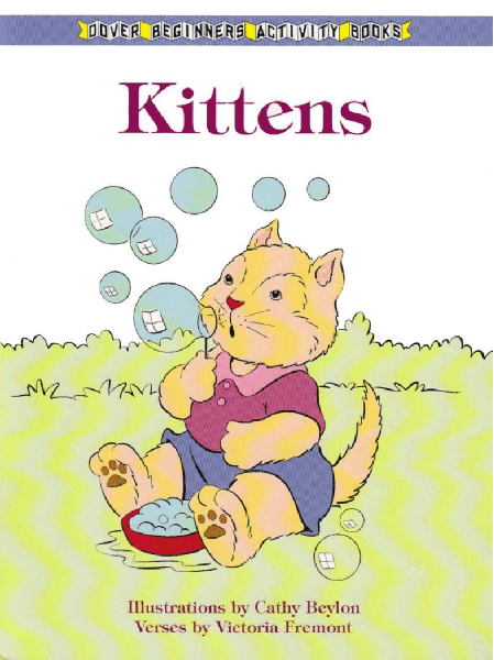 Dover Beginners Activity Books - Kittens .pdf,第1页预览