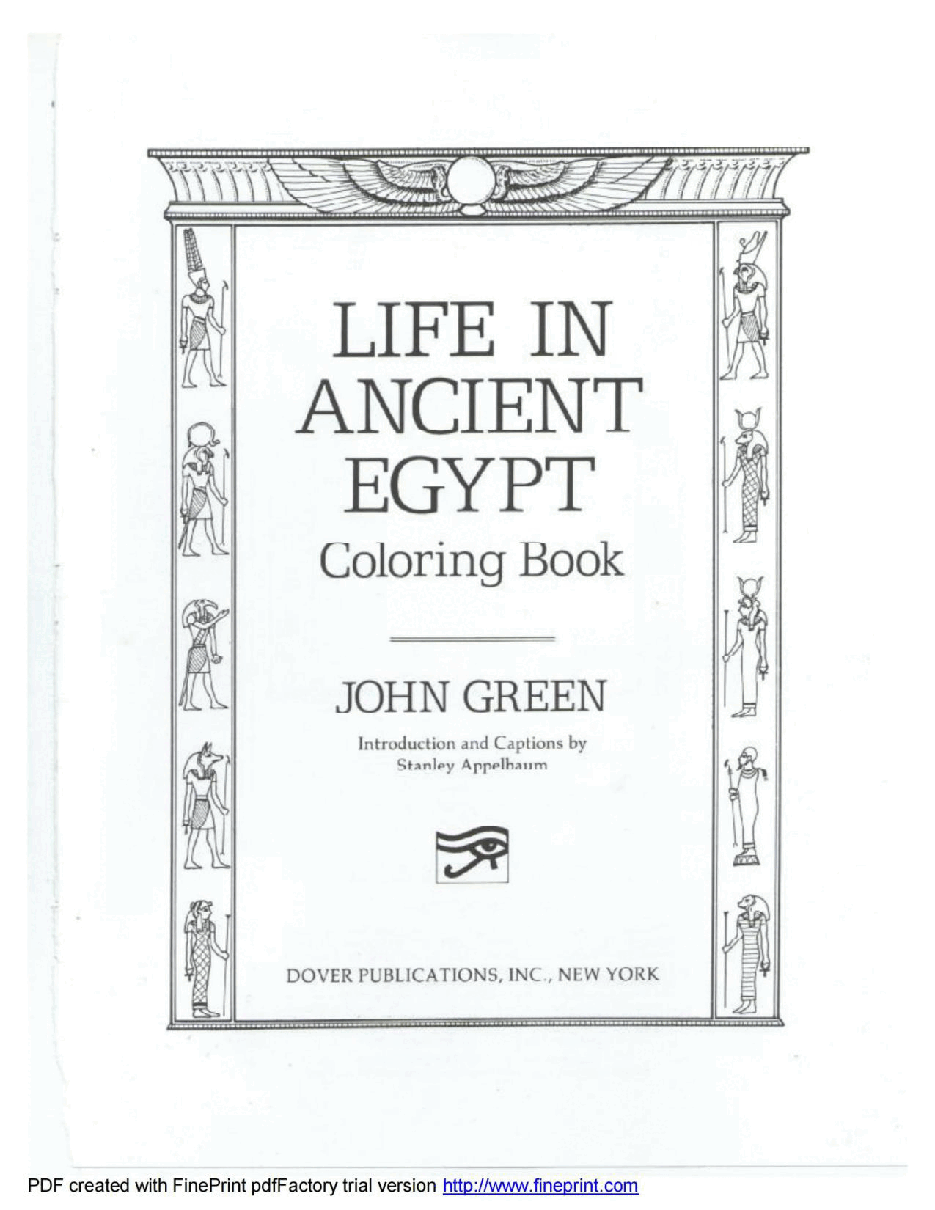 Dover Coloring Book - Life In Ancient Egypt Coloring Book (1989) (LQ).pdf,第3页预览