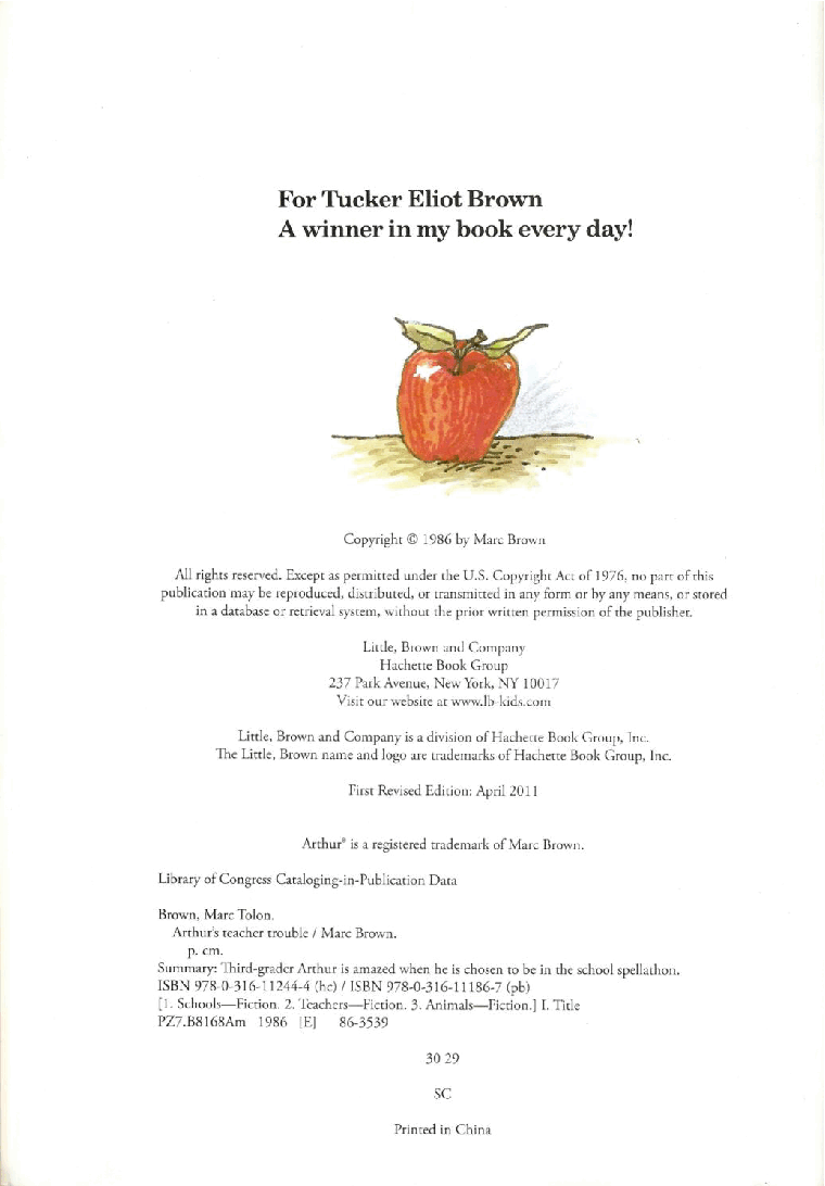 Arthur的An Arthur advanture系列Part 3—Arthur__s_teacher_trouble.pdf,第4页预览