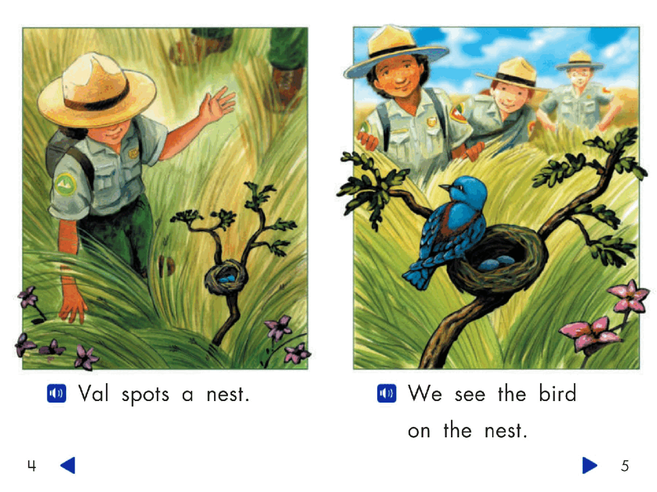 Pearson 0-6岁低幼读物Animals in the Grass.pdf，第4页预览