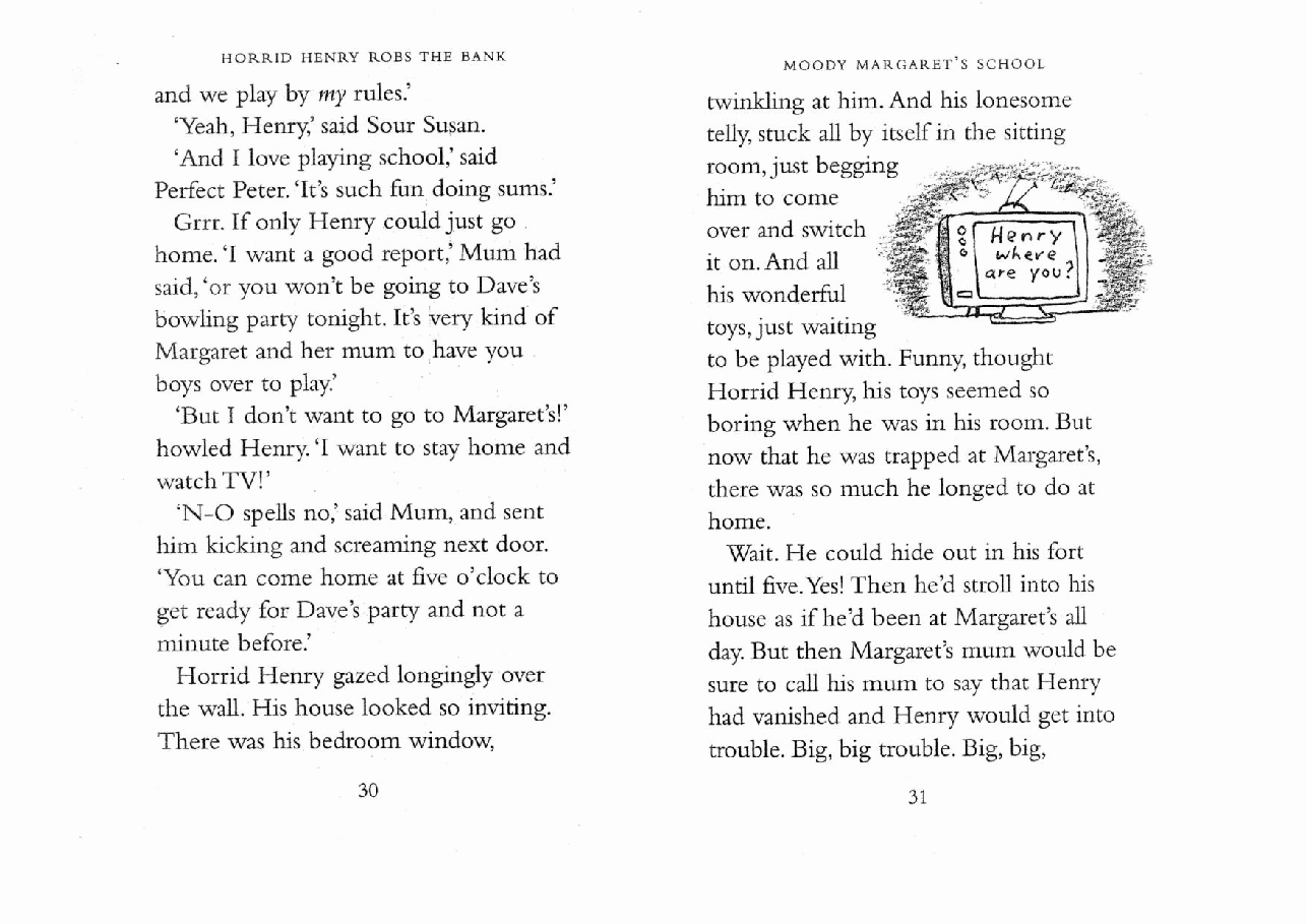 调皮的亨利英文绘本2 Moody Margaret's School.pdf,第4页预览