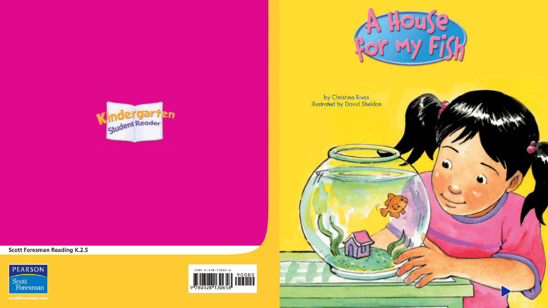 Pearson 0-6岁低幼读物K_OLR_2.5 A House for My Fish.pdf，第1页预览