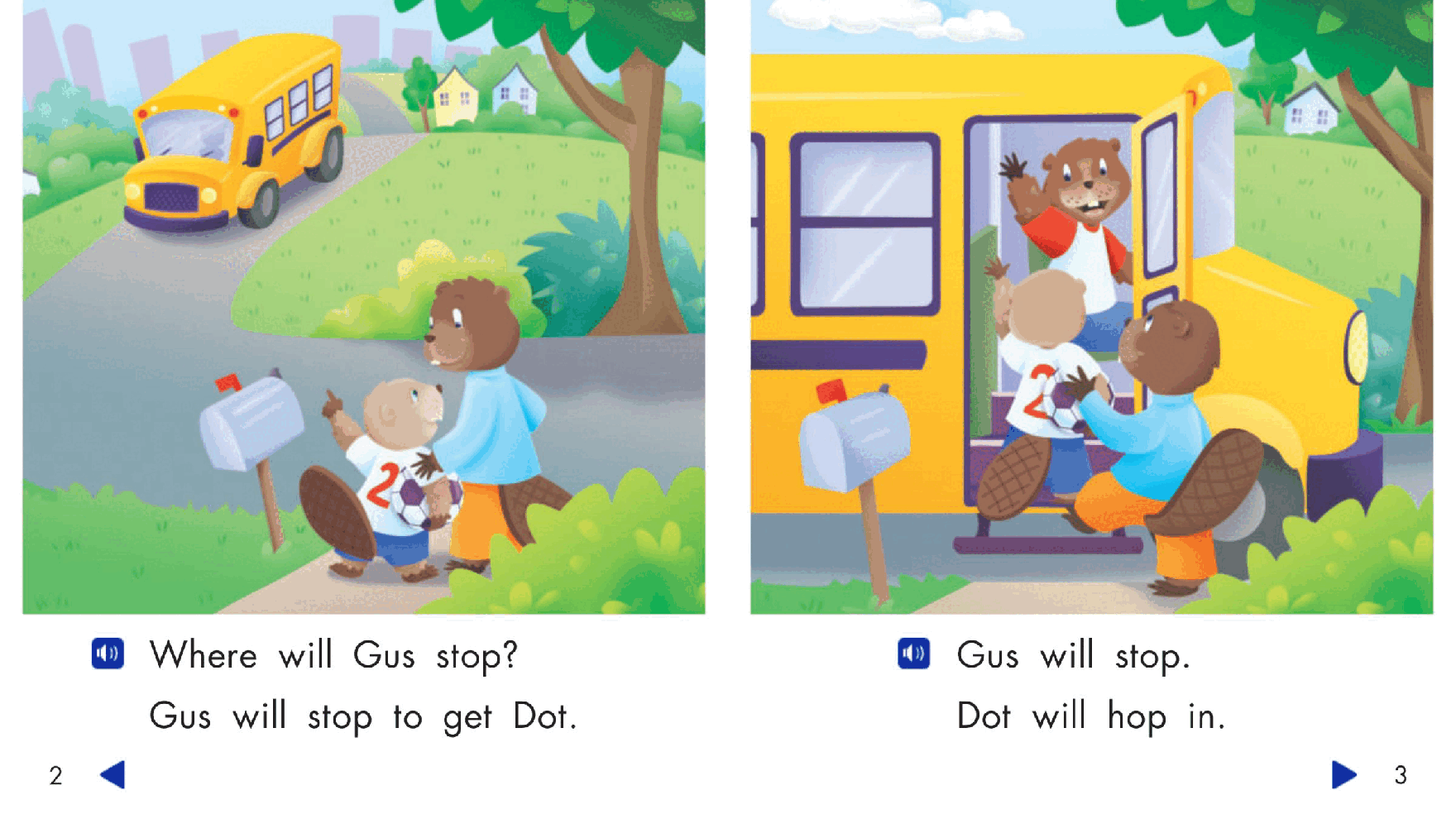 Pearson 0-6岁低幼读物Gus and His Bus.pdf,第3页预览