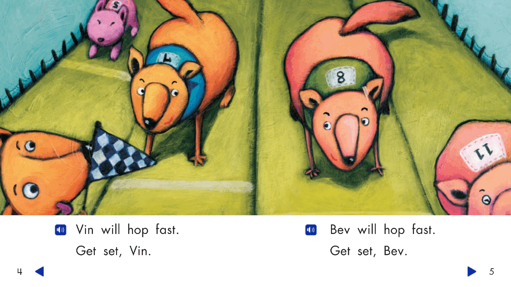 Pearson 0-6岁低幼读物Race Day.pdf,第4页预览