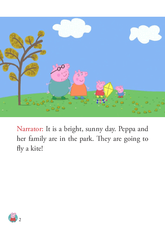 粉红猪小妹第1季52本自制绘本S1-14_Flying_a_Kite.pdf,第2页预览