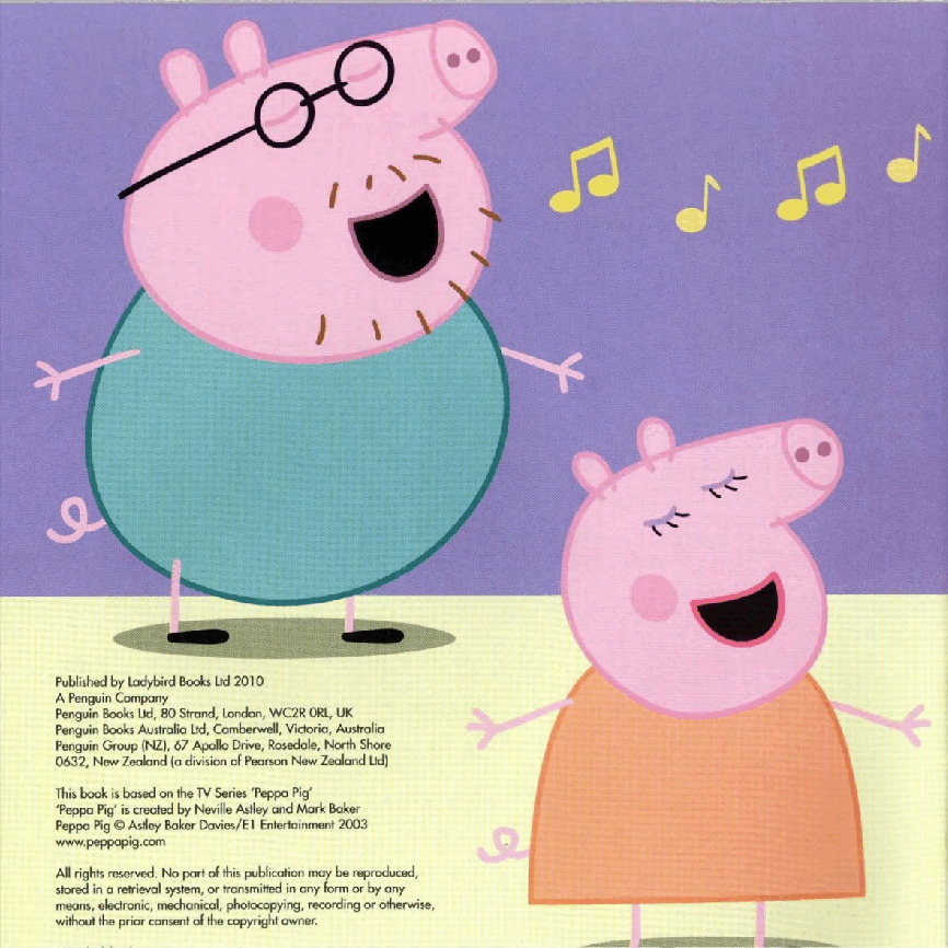 原版高清绘本(不同于自制绘本)23本Peppa Pig - Nursery Rhymes and Songs.pdf,第4页预览
