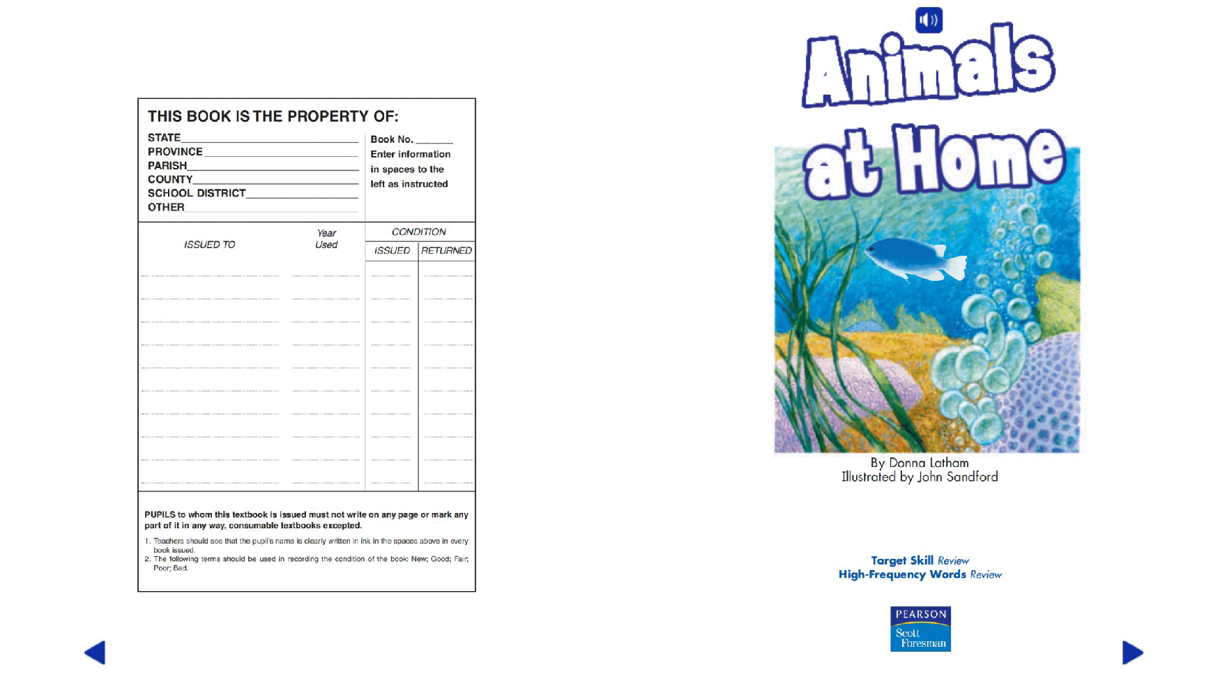 Pearson 0-6岁低幼读物K_OLR_6.6 Animals at Home.pdf,第2页预览