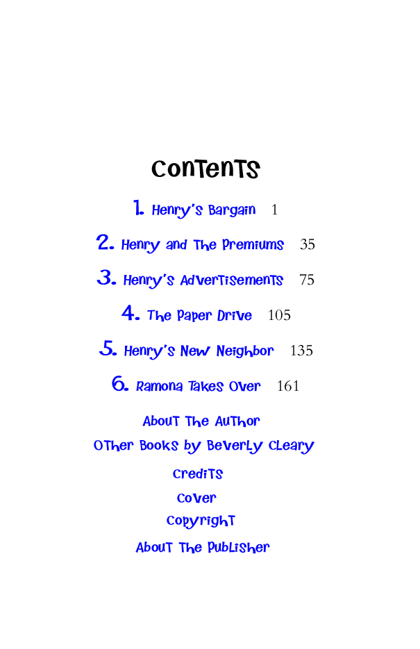 Beverly Cleary eBooks 29本Henry and the Paper Route.pdf,第3页预览