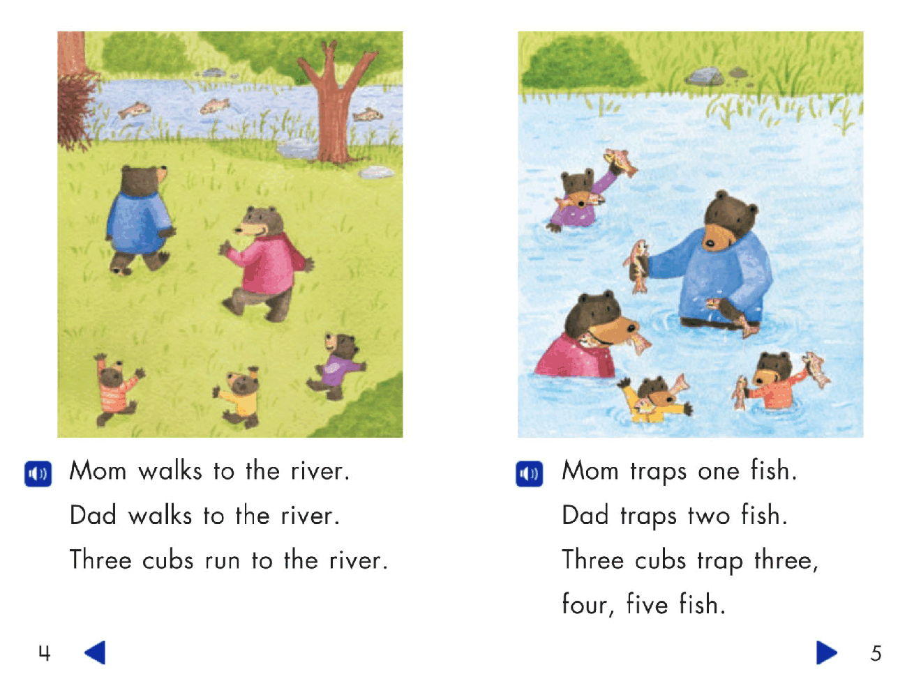Pearson 0-6岁低幼读物Five Bears All in a Den.pdf,第4页预览