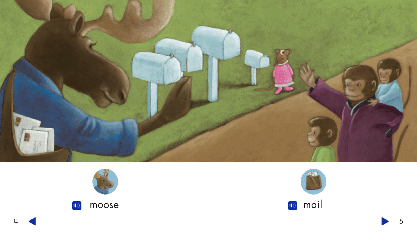 Pearson 0-6岁低幼读物Mouse and Moose.pdf，第4页预览
