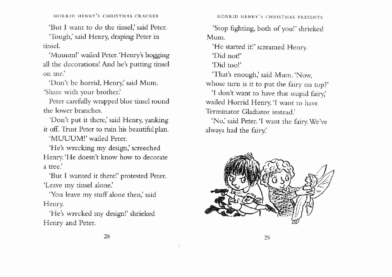 调皮的亨利英文绘本2 Horrid Henry's Christmas Presents.pdf,第3页预览