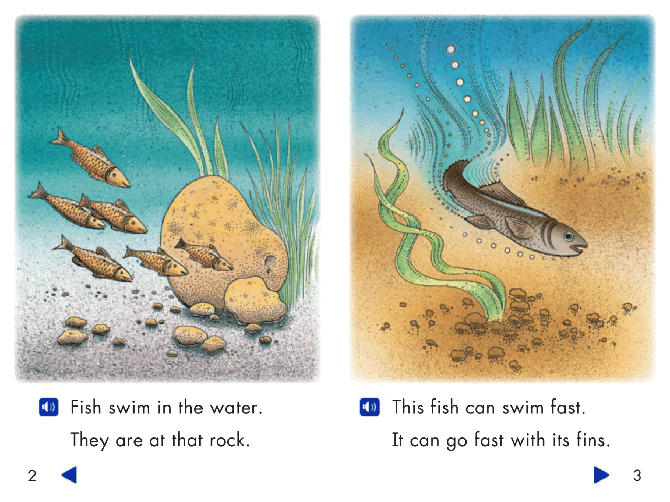 Pearson 0-6岁低幼读物Fish Can Swim.pdf,第3页预览