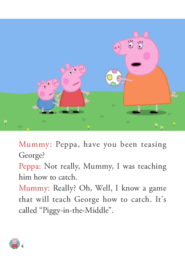 粉红猪小妹第1季52本自制绘本S1-08_Piggy_in_the_Middle.pdf,第4页预览