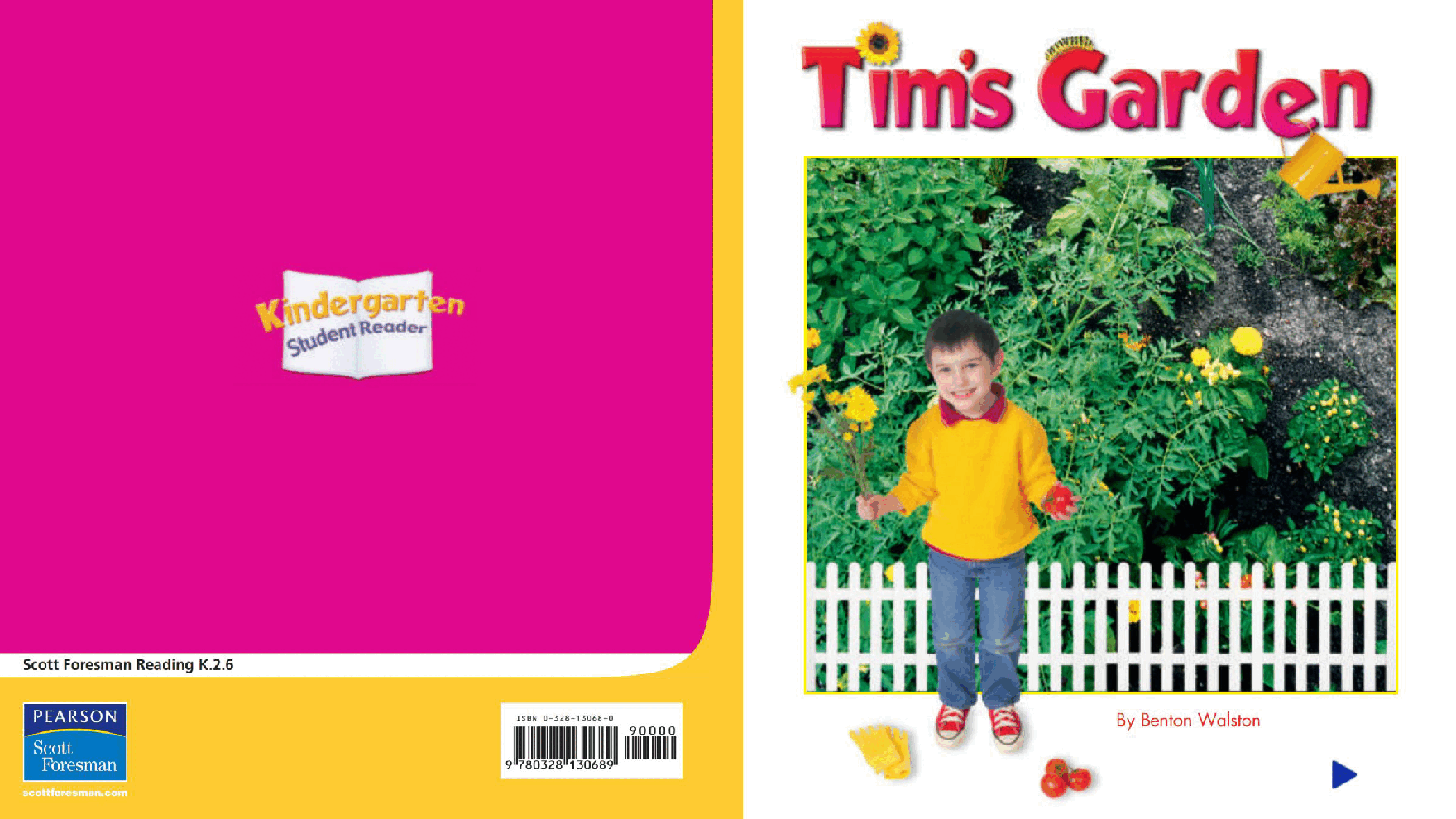 Pearson 0-6岁低幼读物K_OLR_2.6 Tim's Garden.pdf，第1页预览
