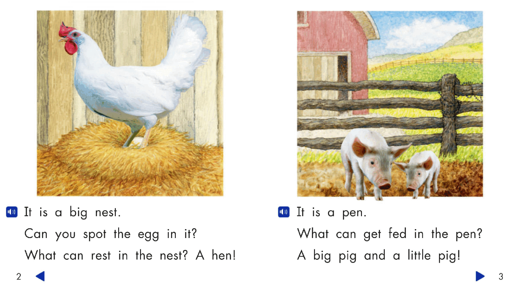 Pearson 0-6岁低幼读物K_OLR_6.6 Animals at Home.pdf,第3页预览